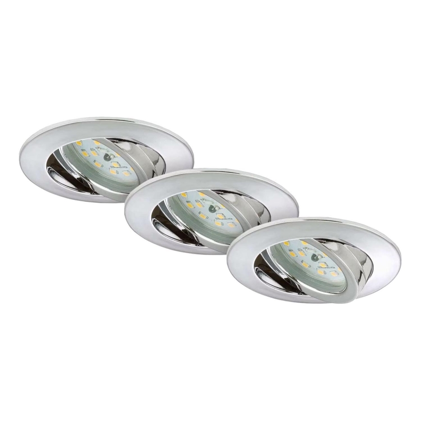 Briloner 7209-038 - SET 3x Lámpara empotrable de baño LED LED/5W/230V IP23