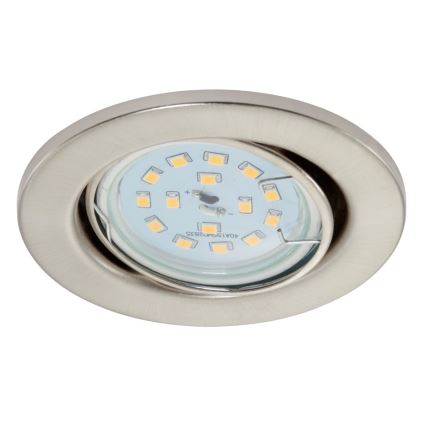 Briloner 7220-032 - SET 3x LED Plafón de baño FIT 1xGU10/5W/230V níquel mate