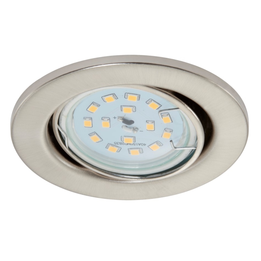 Briloner 7220-032 - SET 3x LED Plafón de baño FIT 1xGU10/5W/230V níquel mate