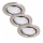 Briloner 7221-032 - SET de 3 luces LED empotrables para baño 1xGU10/3W/230V IP23 cromo mate