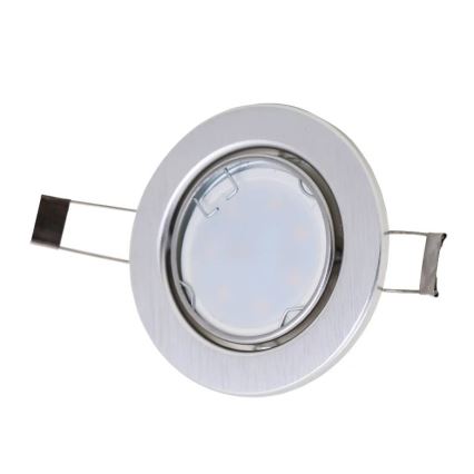 Briloner 7221-039 - SET 3x Lámpara empotrada LED para baños 1xGU10/3W/230V IP23 plata