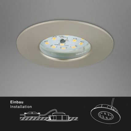 Briloner 7231-032 - SET 3x LED Regulable cuarto de baño empotrable ATTACH claro LED/5,5W/230V IP44