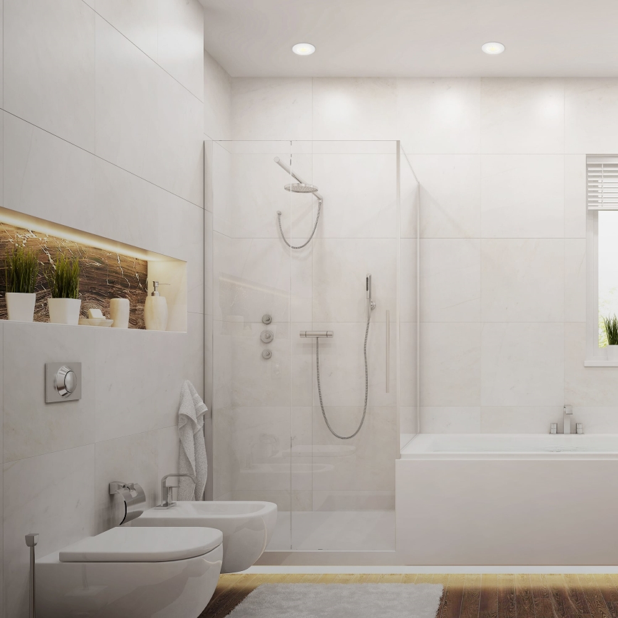 Briloner 7231-036 - SET 3x Lámpara empotrable de baño LED regulable LED/5,5W/230V IP44