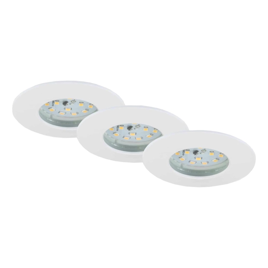 Briloner 7231-036 - SET 3x Lámpara empotrable de baño LED regulable LED/5,5W/230V IP44