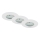 Briloner 7231-036 - SET 3x Lámpara empotrable de baño LED regulable LED/5,5W/230V IP44