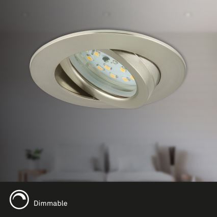 Briloner 7232-032 - Juego de 3 empotrables LED regulables para baño ATTACH LED/5,5W/230V IP23