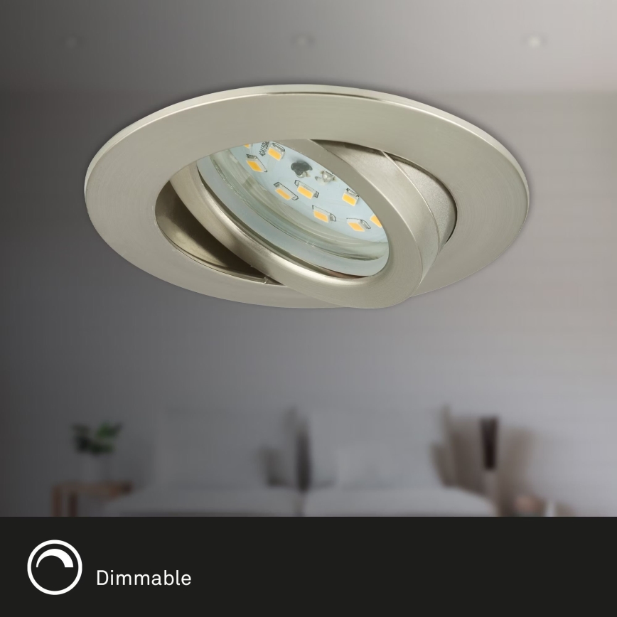 Briloner 7232-032 - Juego de 3 empotrables LED regulables para baño ATTACH LED/5,5W/230V IP23