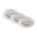 Briloner 7257-039 - SET 3x Lámpara empotrable de baño LED ATTACH LED/4,5W/230V IP44