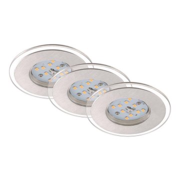 Briloner 7257-039 - SET 3x Lámpara empotrable de baño LED ATTACH LED/4,5W/230V IP44