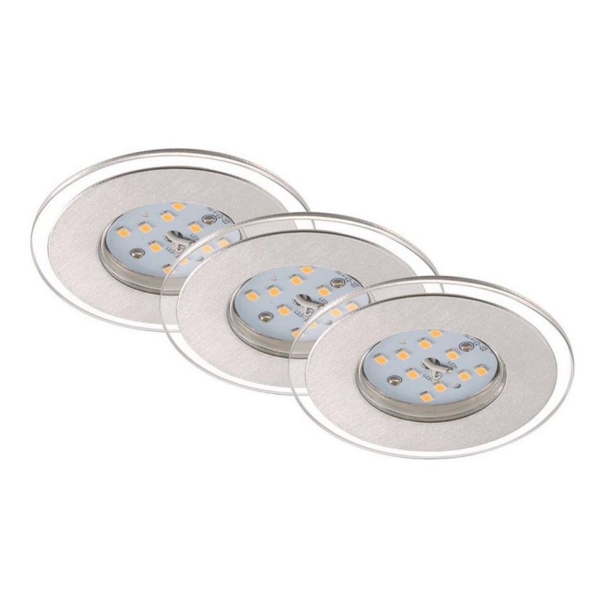 Briloner 7257-039 - SET 3x Lámpara empotrable de baño LED ATTACH LED/4,5W/230V IP44