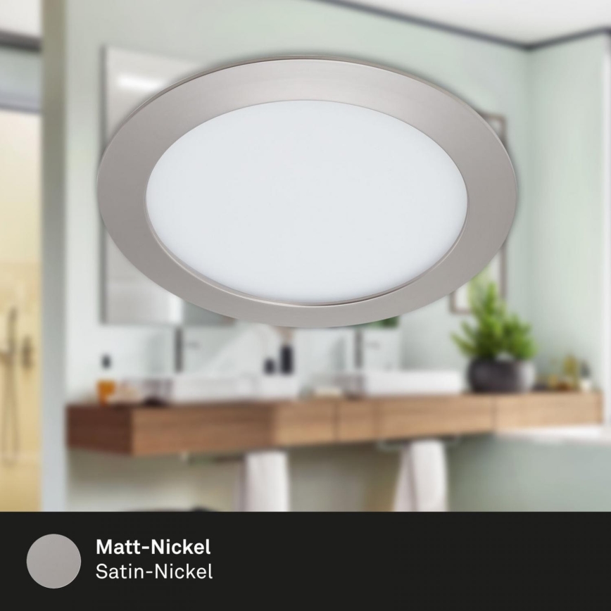 Briloner 7286-012 - Lámpara empotrable de baño LED LED/12W/230V IP44