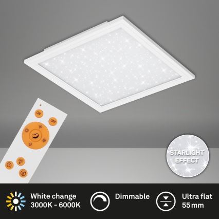 Briloner 7301-016 - Plafón LED regulable STARRY SKY LED/18W/230V 3000-6000K + control remoto