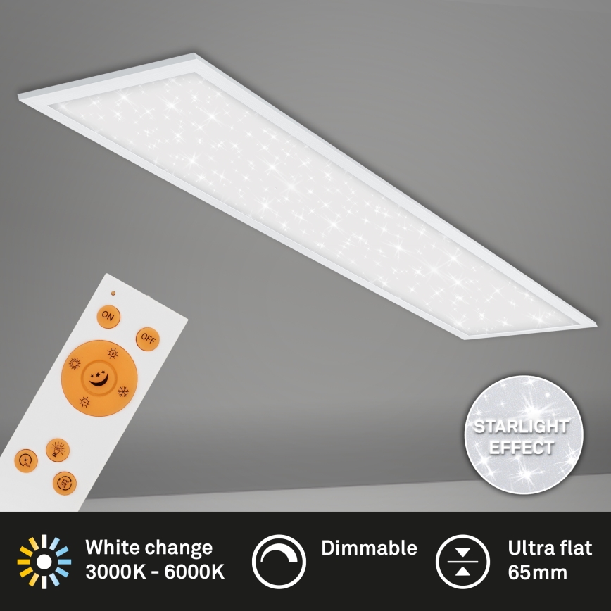 Briloner 7304-016 - Plafón LED regulable STARRY SKY LED/36W/230V 3000-6000K + control remoto