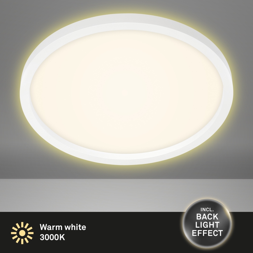 Briloner 7363-016 - Plafón LED CADRE LED/22W/230V diá. 42,5 cm blanco