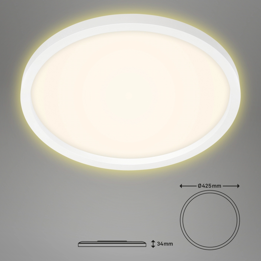 Briloner 7363-016 - Plafón LED CADRE LED/22W/230V diá. 42,5 cm blanco