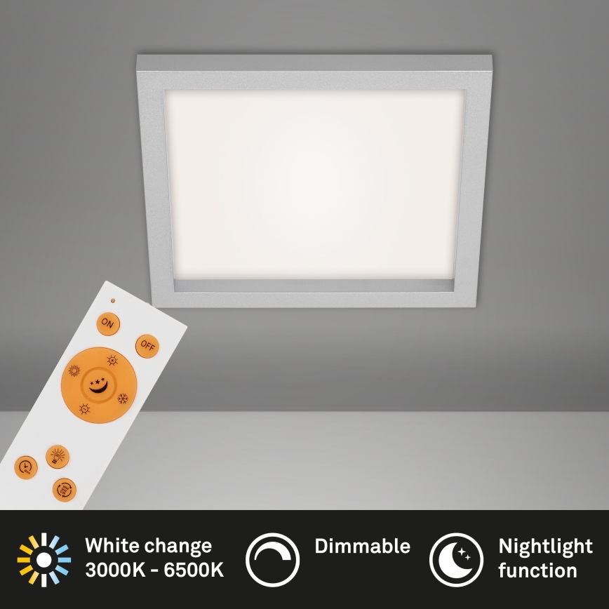 Briloner 7370-014 - Plafón LED regulable LED/18W/230V 3000-6500K + control remoto