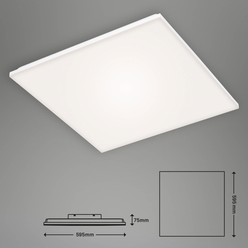Briloner 7376-216 - Panel LED de superficie sin marco LED/38W/230V 59,5x59,5 cm 4000K