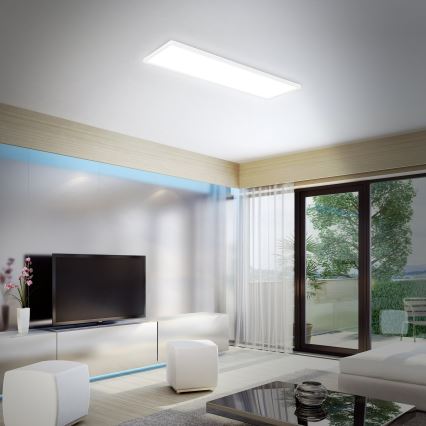 Briloner 7404-016 - Panel LED RGBW regulable de montaje en superficie LED/22W/230V 4000K + mando a distancia