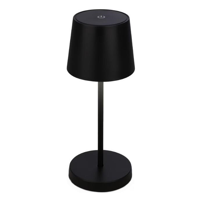 Briloner 7423015 - Lámpara de mesa LED para exterior recargable y regulable LED/2,6W/5V IP44 2000 mAh negro