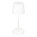 Briloner 7423016 - Lámpara de mesa exterior recargable LED regulable LED/2,6W/5V 2000mAh IP44 blanca