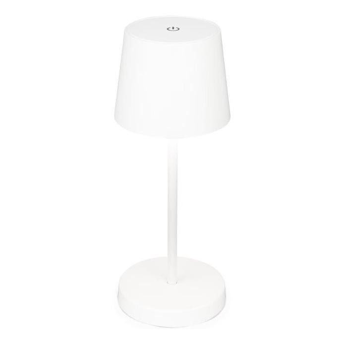 Briloner 7423016 - Lámpara de mesa exterior recargable LED regulable LED/2,6W/5V 2000mAh IP44 blanca