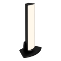 Briloner 7474-015 - Lámpara de mesa exterior recargable LED táctil regulable 2 en 1 LED/7W/5V 2x2200 mAh USB 3000K IP44 negra