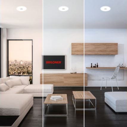 Briloner 7481019 - Luminaria empotrada LED para baño LED/12W/230V 3000/4000/6500K IP44 blanco