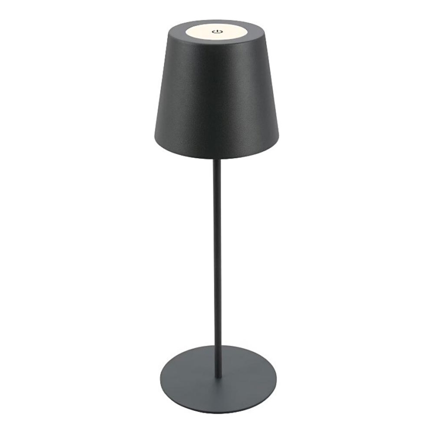 Briloner 7508015 - Lámpara de mesa de exterior LED regulable y recargable 2en1 LED/2,5W/5V IP44 antracita