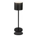 Briloner 7521015 - Lámpara de mesa recargable LED regulable para exterior SIGO LED/2,5W/5V IP44 2600 mAh negra