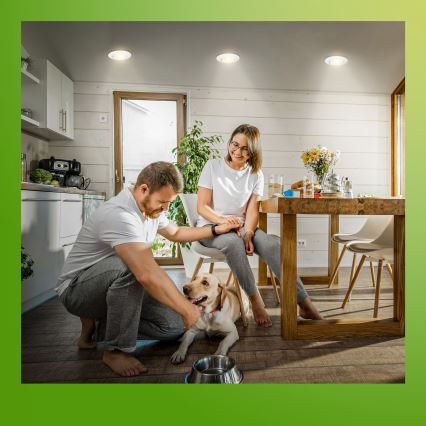 Briloner 7586036 - Set de 3 focos empotrados LED para baño KLIRA 1xLED/4,9W/230V 2500/3000/4000K IP23 blanco