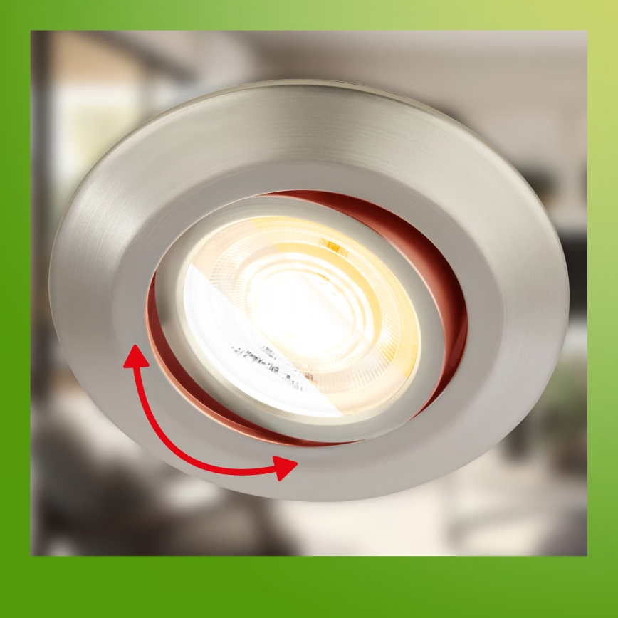 Briloner 7587032 - JUEGO 3x focos empotrables LED regulables para baño KLIRA 1xLED/4,9W/230V 2500/3000/4000K IP23 cromo mate