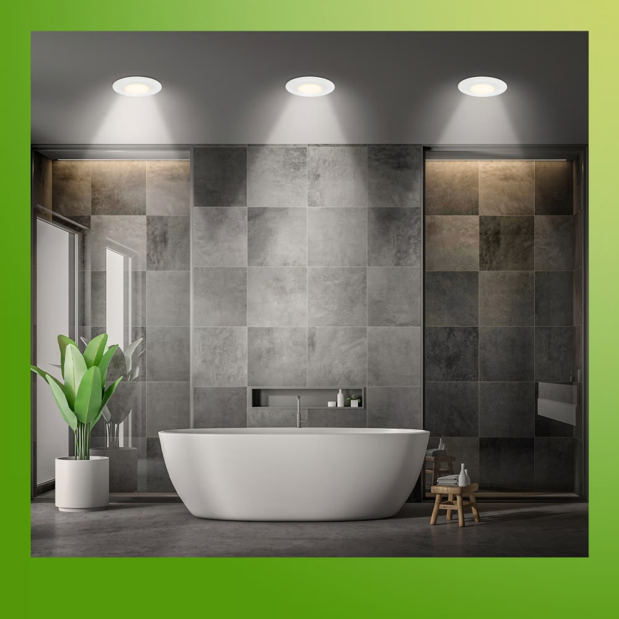 Briloner 7588036 - Set de 3 downlights empotrados LED KLIRA LED/4,9W/230V 2500/3000/4000K IP44 blanco