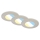 Briloner 7598032 - SET 3x Lámpara empotrable de baño LED LED/4,9W/230V IP44 2700/4000/6500K cromo mate
