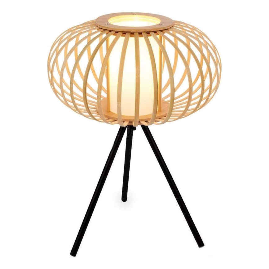 Briloner 7759011 - Lámpara de mesa 1xE27/10W/230V bambú