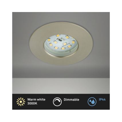 Briloner 8316-012 - LED regulable, luminaria empotrable para baño LED/5,5W/230V IP44 cromo mate