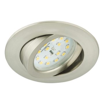 Briloner 8317-012 - Empotrable LED regulable para baño, 5,5 W / 230 V, IP23, cromo mate