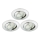 Briloner 8317-039-SET 3x Lámpara empotrable de baño LED regulable LED/5,5W/230V IP23