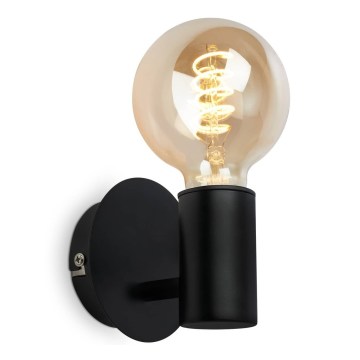 Briloner - Aplique de pared para baño 1xE27/10W/230V IP44 negro