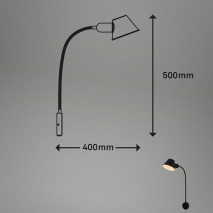 Briloner - Lámpara de pared BRELLO 1xE27/10W/230V