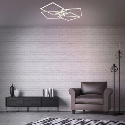 Briloner - Lámpara de techo LED regulable FRAME 4xLED/12W/230V