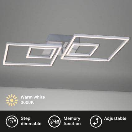 Briloner - Plafón LED regulable FRAMES LED/40W/230V