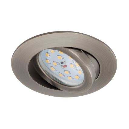 Briloner 7296-011 - Lámpara empotrable de baño LED regulable ATTACH LED/6,5W/230V IP23 antracita