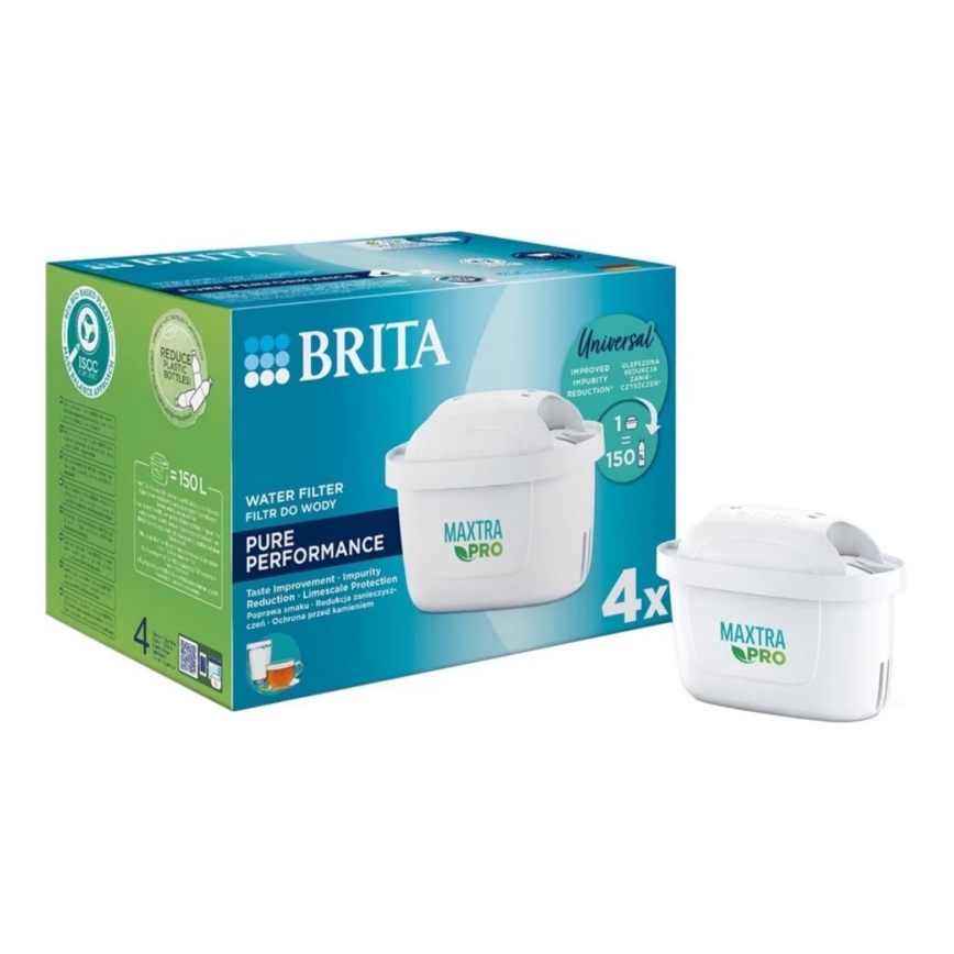 Brita - Cartucho de filtro Maxtra+ Universal 4 piezas