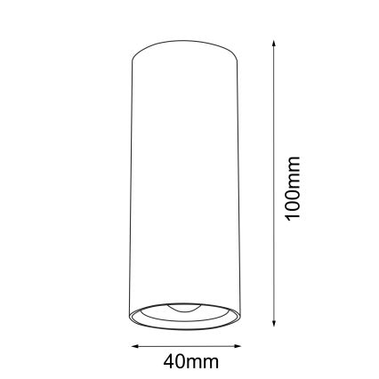 Brosline - Foco 1xGU10/4W/230V blanco