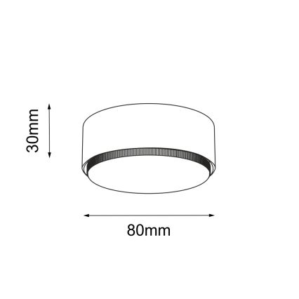 Brosline - Luminaria orientable 1xGX53/9W/230V negro