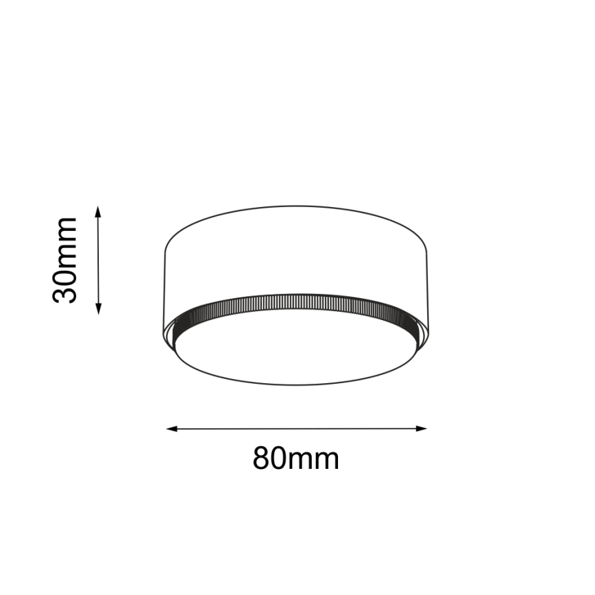 Brosline - Foco 1xGX53/9W/230V blanco