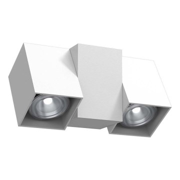 Brosline - Aplique de pared con focos 2xGU10/10W/230V blanco