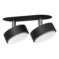 Brosline - Foco empotrado de techo 2xGX53/9W/230V negro