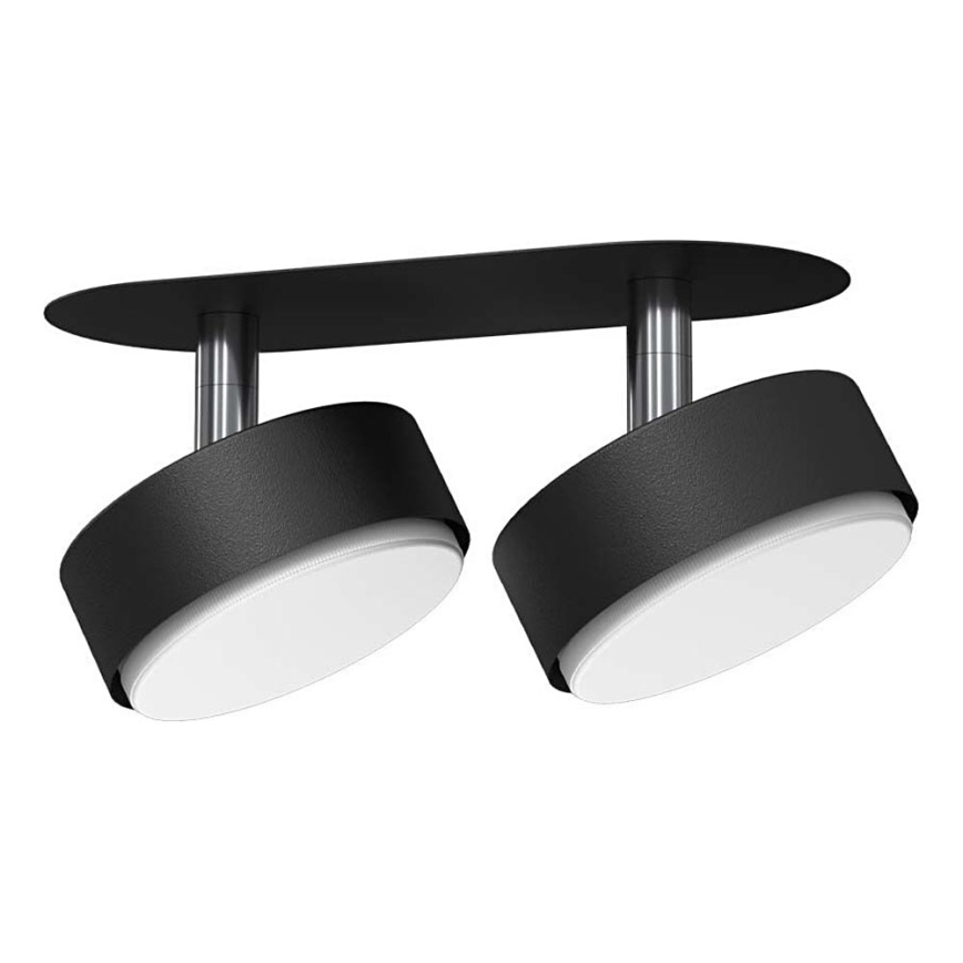 Brosline - Foco empotrado de techo 2xGX53/9W/230V negro