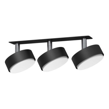 Brosline - Foco empotrado de techo 3xGX53/9W/230V negro